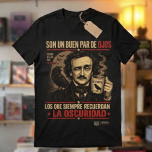 Playera Poe Literaria del Gato Lector