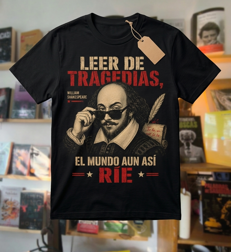 Playera Shakespeare Literaria del Gato Lector