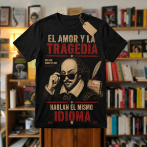 Playera Shakespeare Literaria del Gato Lector